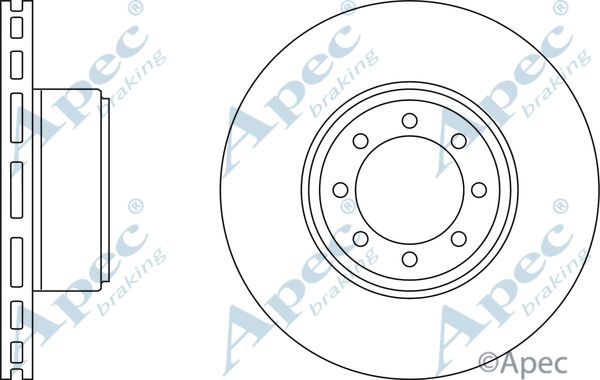 APEC BRAKING Jarrulevy DSK2535